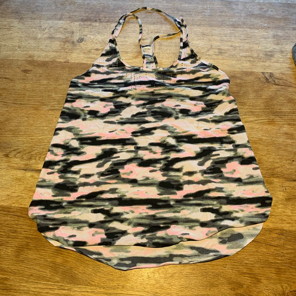 Lululemon pink camo tank